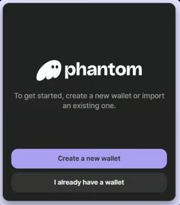 3. Create a new wallet