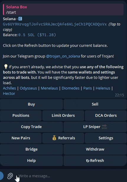 Screenshot for Trader des tokens