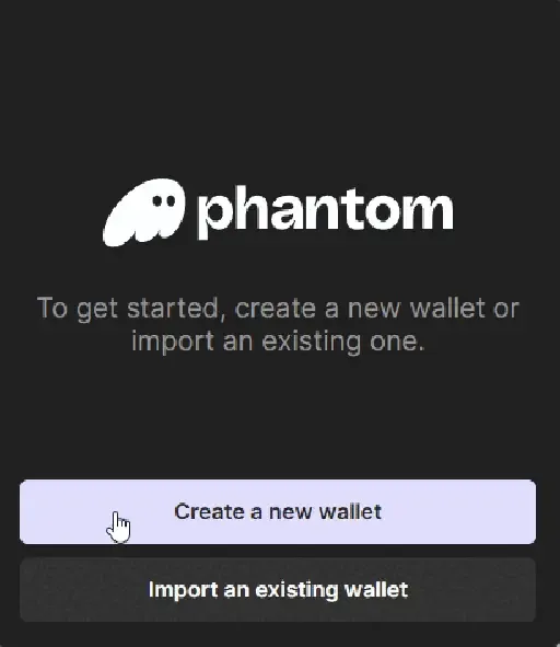 Screenshot for Créer votre premier portefeuille Solana