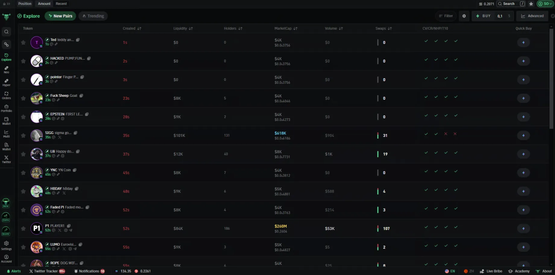 Screenshot for Accéder au tableau de bord BullX NEO