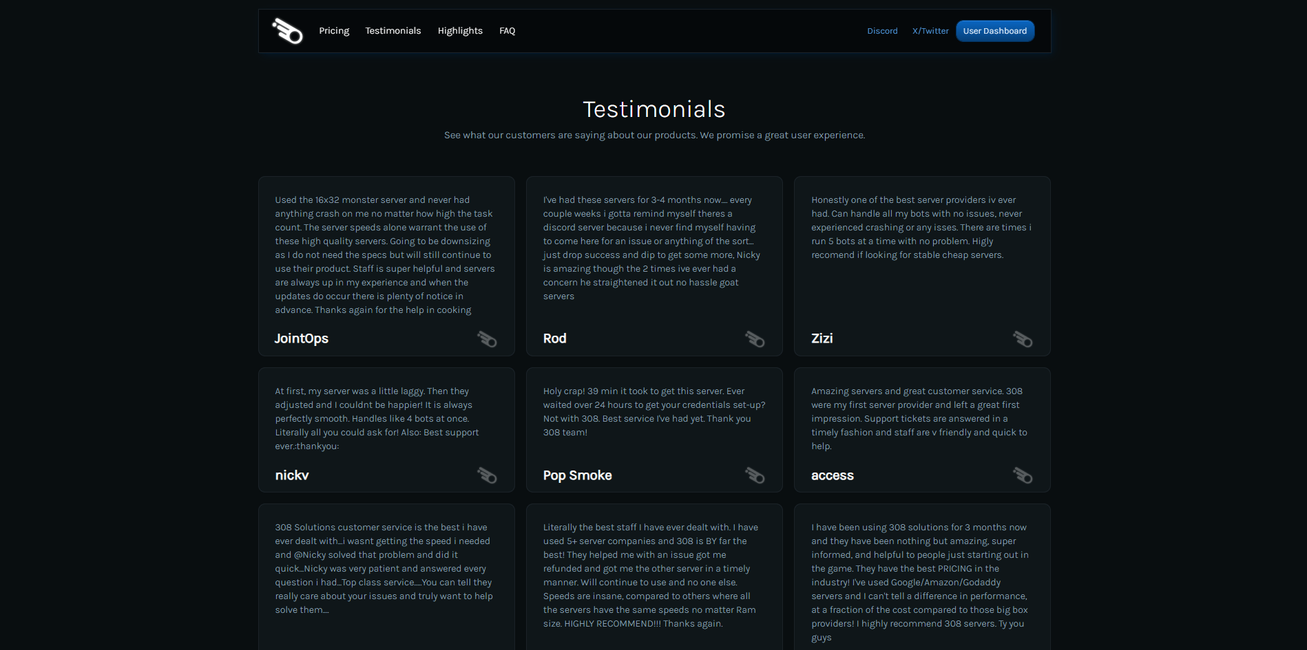 308 Solutions Testimonials