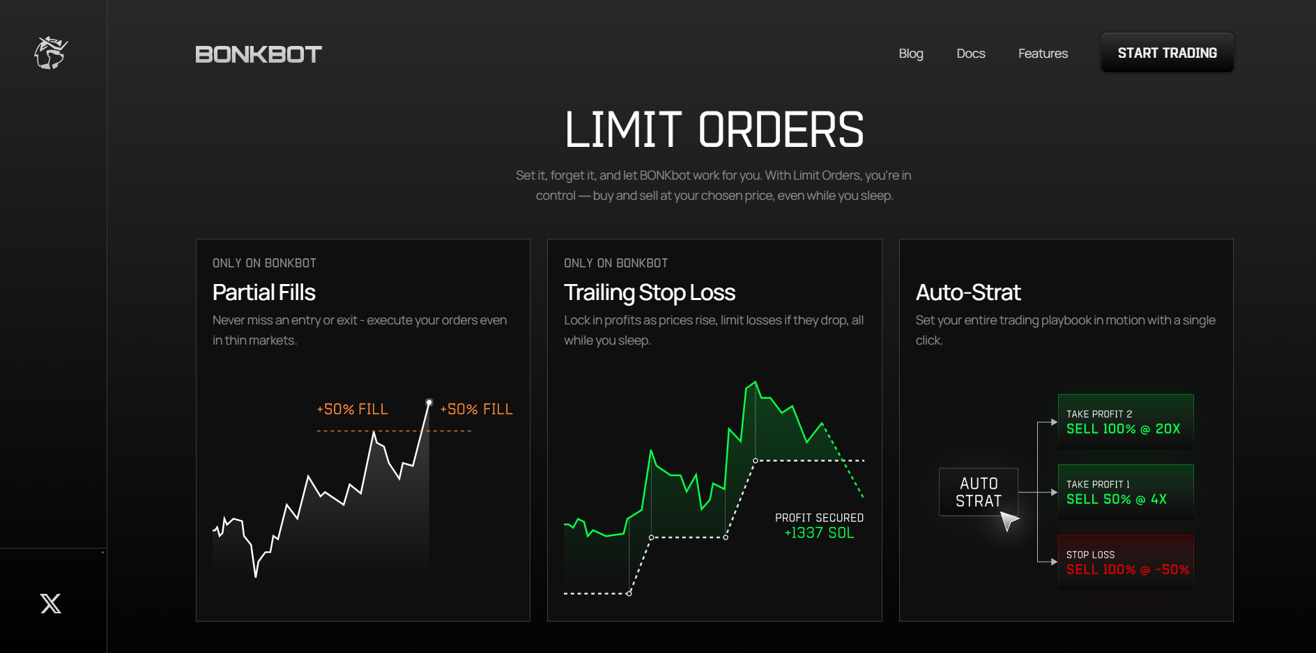 BONKbot Limit Orders