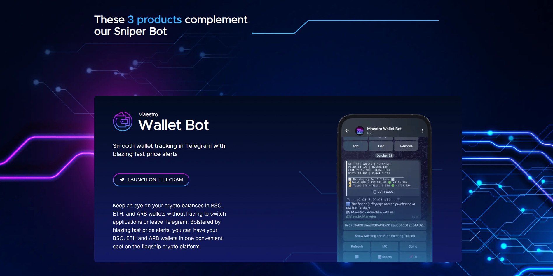 Maestro Wallet Bot