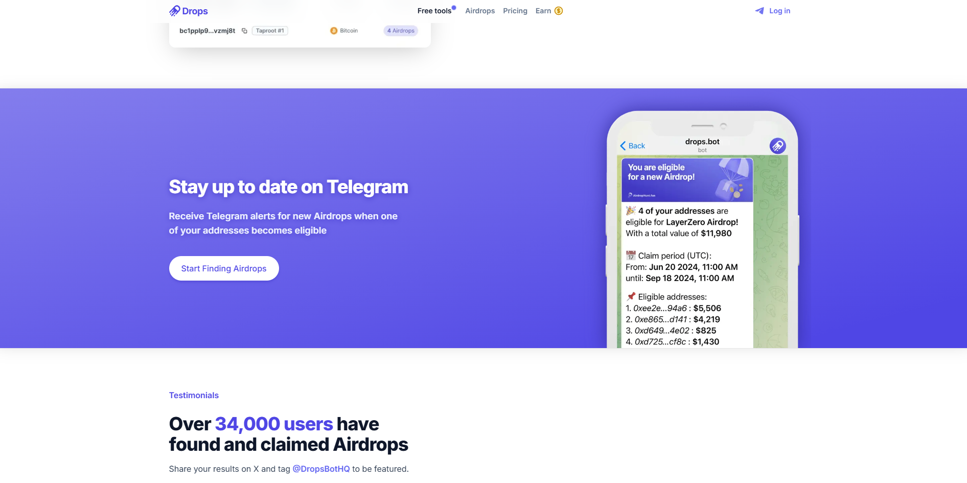 Drops.bot Telegram