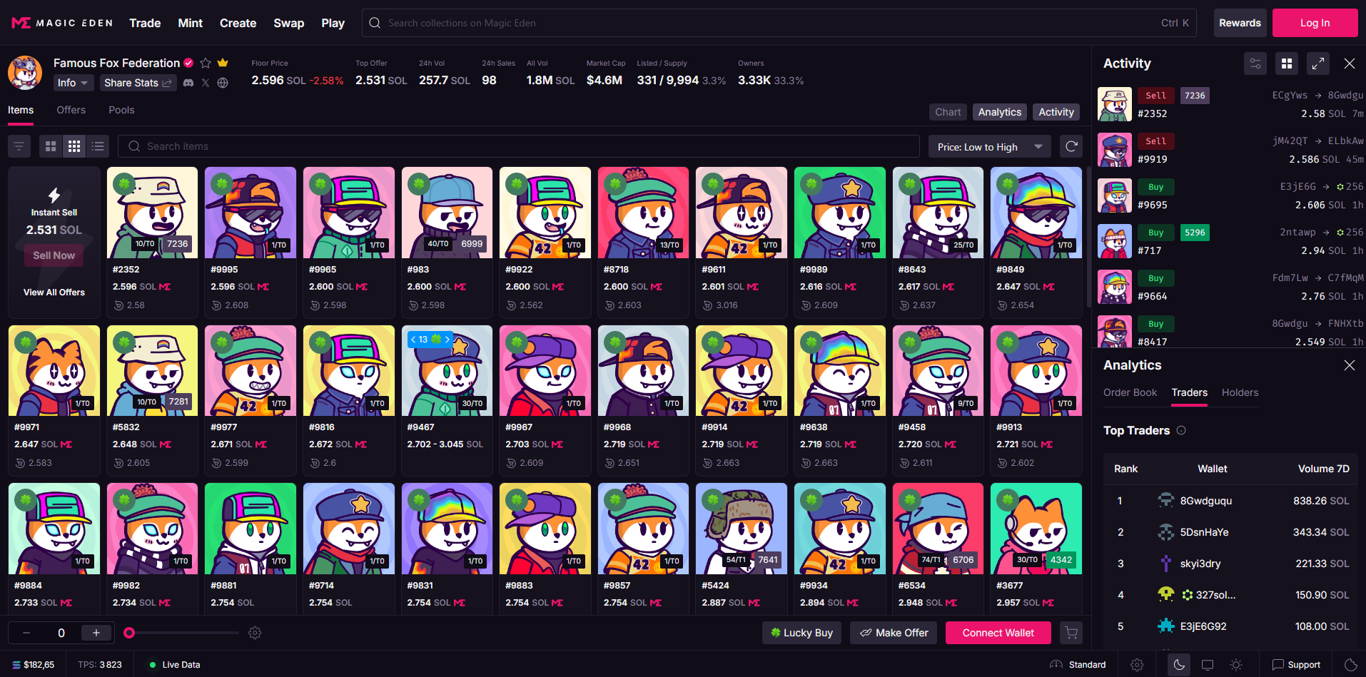 Magic Eden Collection Page