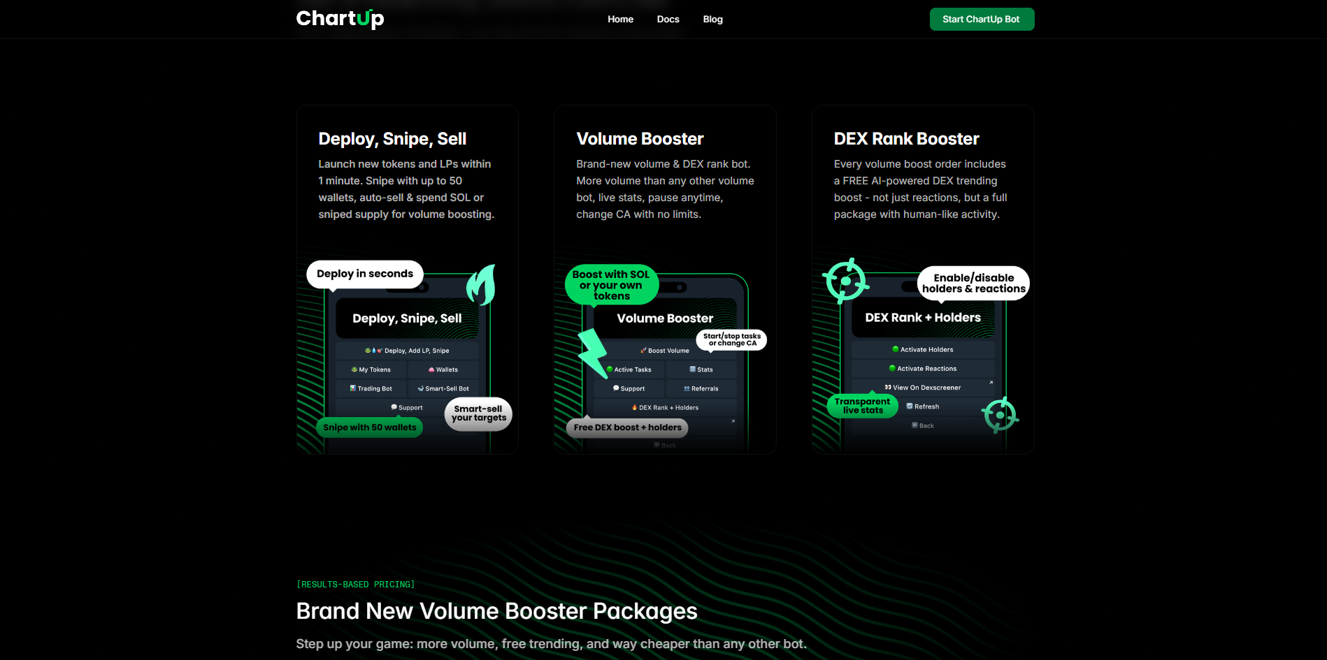 ChartUp Solana Volume Bot